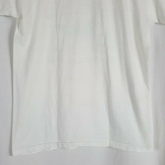 SOLD Vtg 80s Notre Dame Fighting Irish T-Shirt L White - Picture 10 of 11